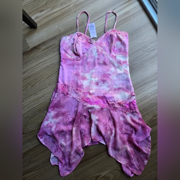 Women's Asymmetrical Midi Slip Dress - Wild Fable Pink M - Picture 6 of 6